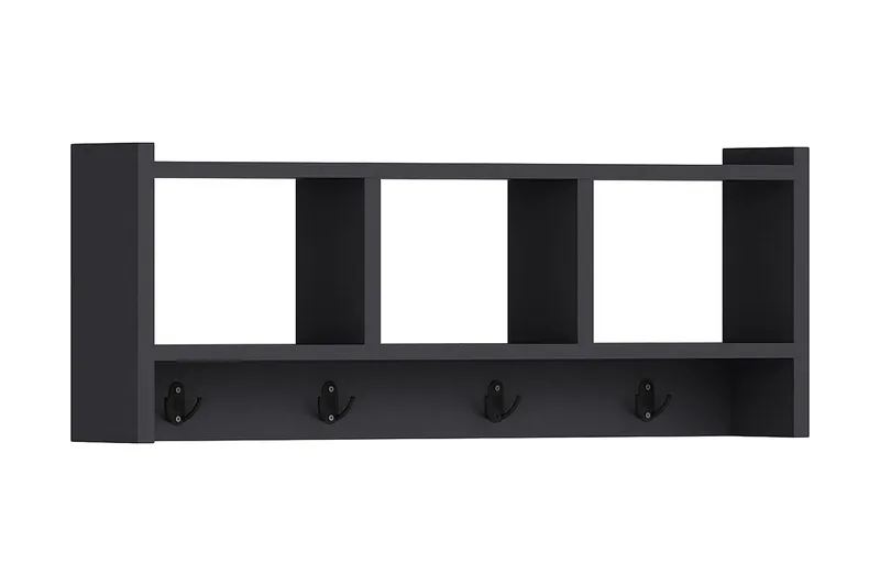 Rinorea Vægkrog 75,6x35 cm, Antracit