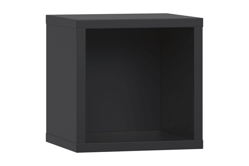 Simple Vægghylde i Træ, Sort