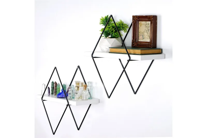 Sivrice Vægreol 31x15 cm, Hvid