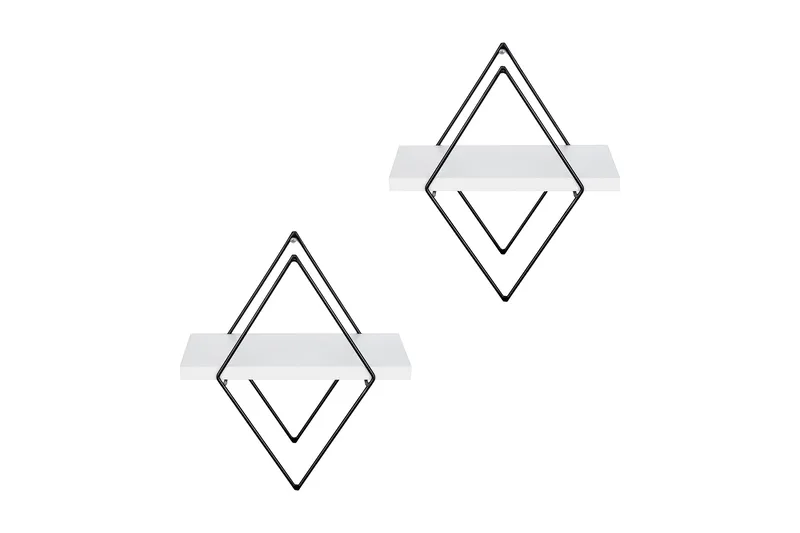 Sivrice Vægreol 31x15 cm - Hvid - Opbevaring - Hylder & Reoler - Væghylde & vægreol