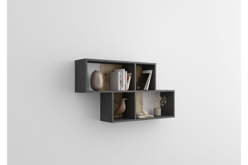 Stanthorne Væghylde 100 cm - Brun/Hvid - Opbevaring - Hylder & Reoler - Væghylde & vægreol