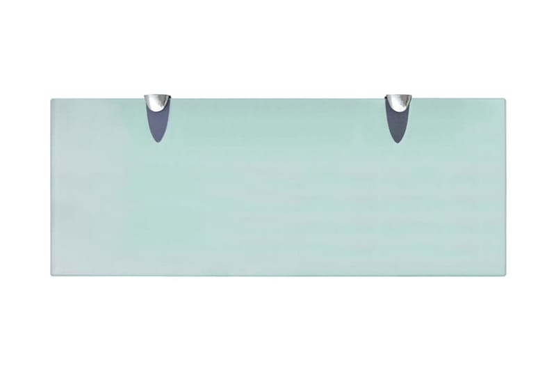 svævehylde 2 stk. 50 x 20 cm 8 mm glas - gennemsigtig - Opbevaring - Hylder & Reoler - Væghylde & vægreol