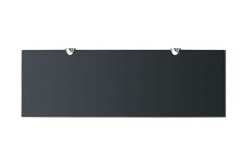 svævehylde 2 stk. 60 x 20 cm 8 mm glas - Sort - Opbevaring - Hylder & Reoler - Væghylde & vægreol