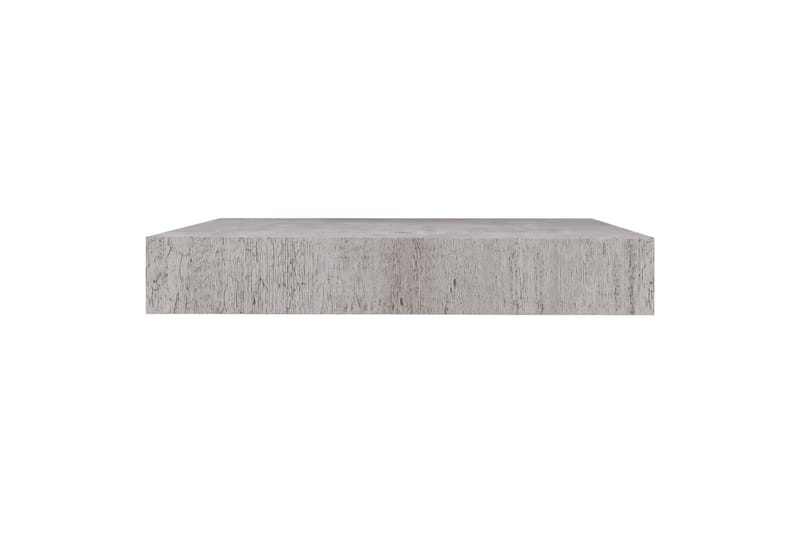 svævehylde 23x23,5x3,8 cm MDF betongrå - Grå - Væghylde & vægreol