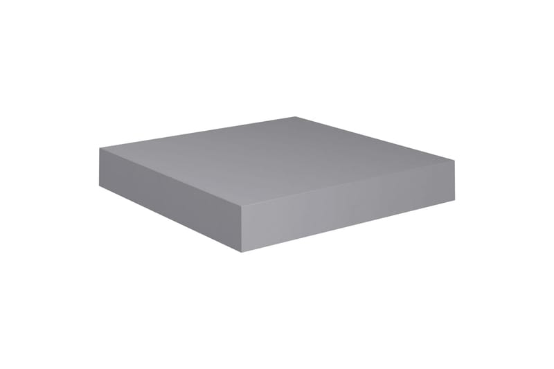 svævehylde 23x23,5x3,8 cm MDF grå - Grå - Væghylde & vægreol