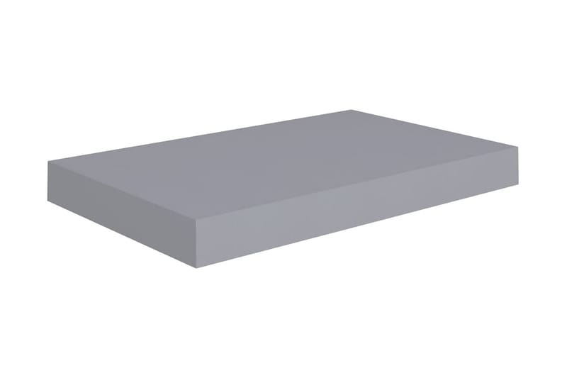svævehylde 40x23x3,8 cm MDF grå - Grå - Væghylde & vægreol