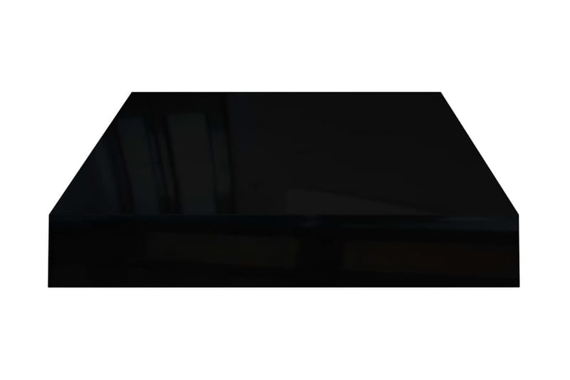 svævehylde 40x23x3,8 cm MDF sort højglans - Sort - Opbevaring - Hylder & Reoler - Væghylde & vægreol