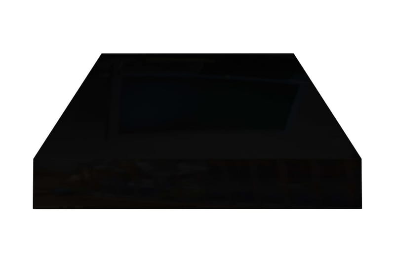 svævehylde 50x23x3,8 cm MDF sort højglans - Sort - Opbevaring - Hylder & Reoler - Væghylde & vægreol