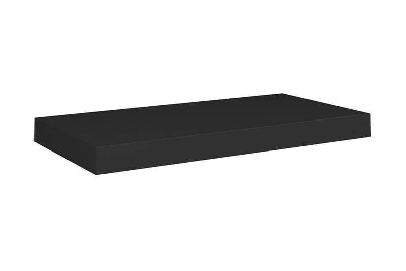 svævehylde 50x23x3,8 cm MDF sort - Sort - Opbevaring - Hylder & Reoler - Væghylde & vægreol
