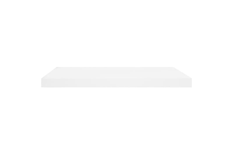 svævehylde 60x23,5x3,8 cm MDF egetræsfarve og hvid - Hvid - Opbevaring - Hylder & Reoler - Væghylde & vægreol