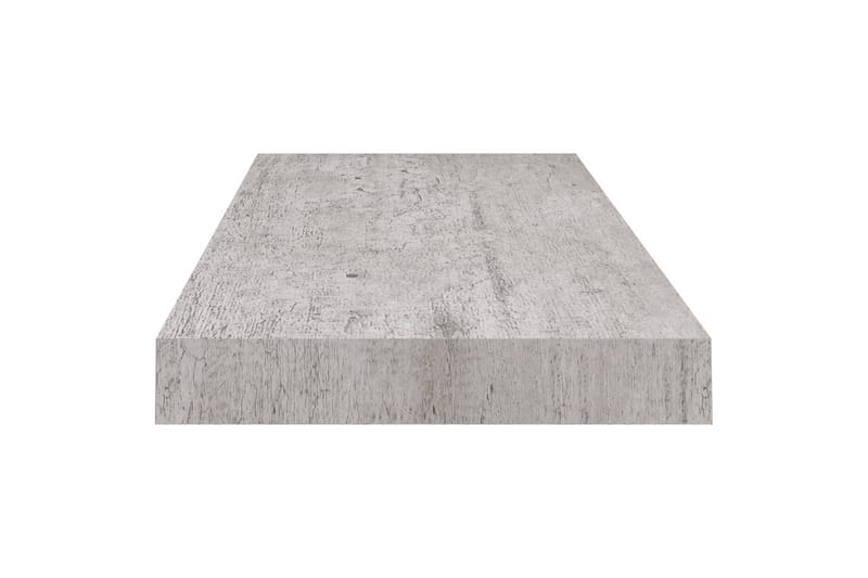 svævehylde 60x23x3,8 cm MDF betongrå - Grå - Opbevaring - Hylder & Reoler - Væghylde & vægreol