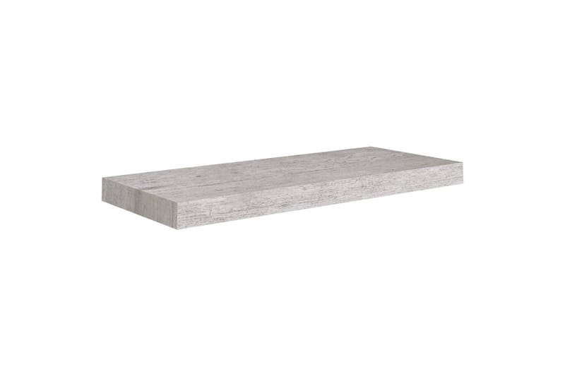 svævehylde 60x23x3,8 cm MDF betongrå - Grå - Opbevaring - Hylder & Reoler - Væghylde & vægreol