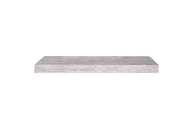 svævehylde 60x23x3,8 cm MDF betongrå - Grå - Væghylde & vægreol