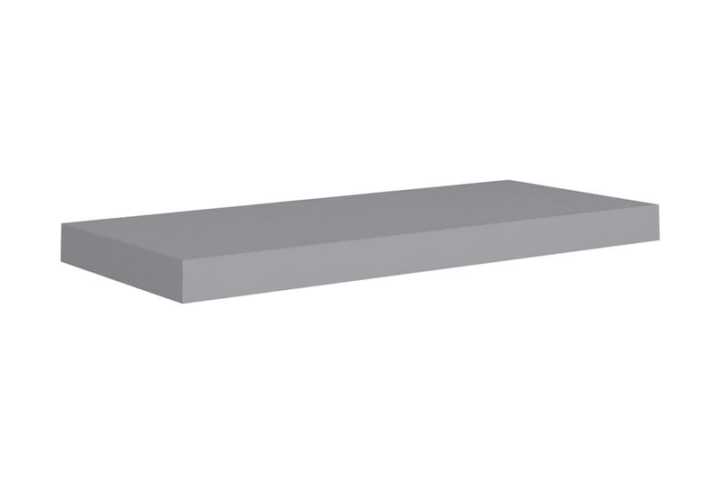 svævehylde 60x23x3,8 cm MDF grå - Grå - Væghylde & vægreol