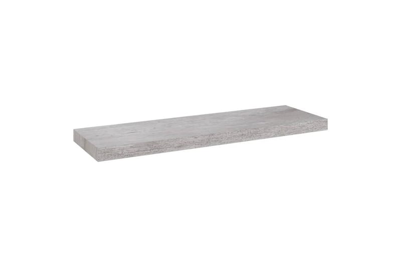 svævehylde 80x23,5x3,8 cm MDF betongrå - Grå - Opbevaring - Hylder & Reoler - Væghylde & vægreol