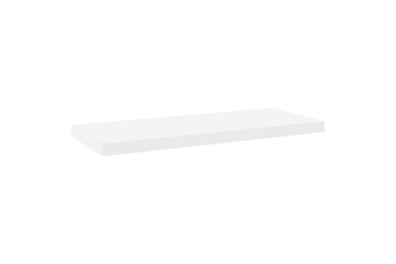 svævehylde 80x23,5x3,8 cm MDF egetræsfarve og hvid - Hvid - Opbevaring - Hylder & Reoler - Væghylde & vægreol
