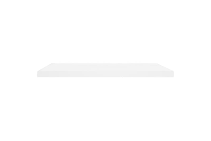 svævehylde 80x23,5x3,8 cm MDF egetræsfarve og hvid - Hvid - Opbevaring - Hylder & Reoler - Væghylde & vægreol