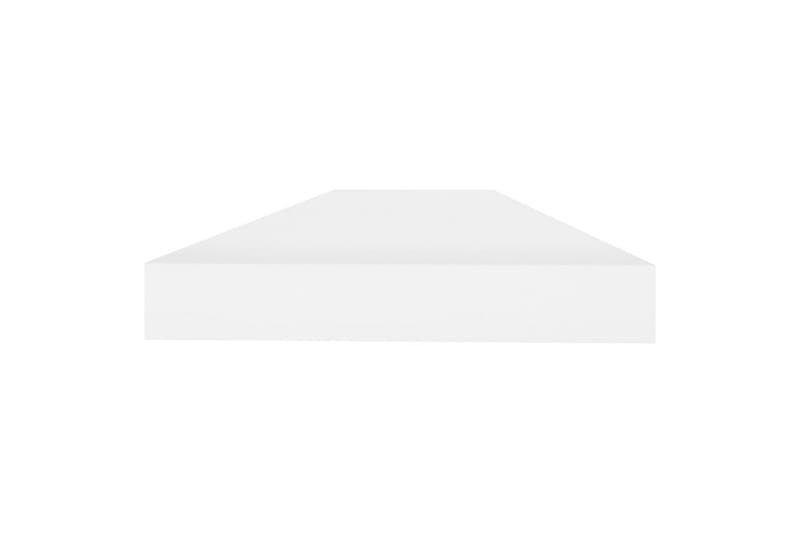 svævehylde 80x23,5x3,8 cm MDF egetræsfarve og hvid - Hvid - Opbevaring - Hylder & Reoler - Væghylde & vægreol