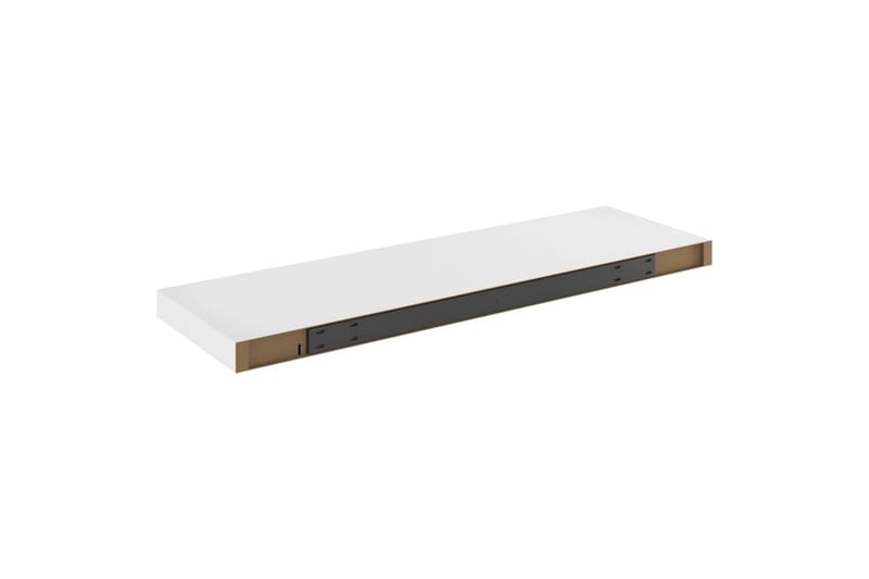 svævehylde 80x23,5x3,8 cm MDF egetræsfarve og hvid - Hvid - Opbevaring - Hylder & Reoler - Væghylde & vægreol