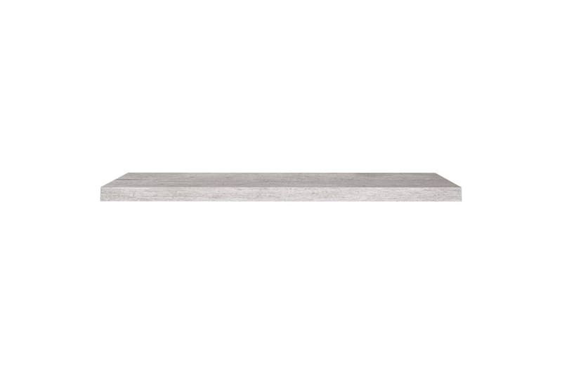 svævehylder 2 stk. 100x23,5x3,8 cm MDF betongrå - Grå - Væghylde & vægreol