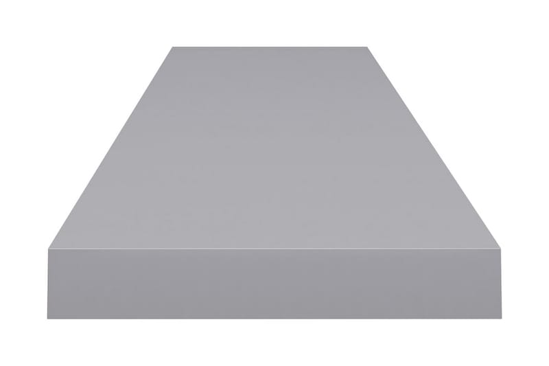 svævehylder 2 stk. 120x23,5x3,8 cm MDF grå - Grå - Væghylde & vægreol