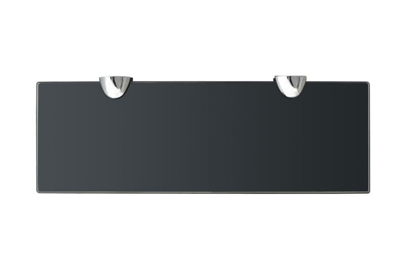svævehylder 2 stk. 30 x 10 cm 8 mm glas - Sort - Opbevaring - Hylder & Reoler - Væghylde & vægreol