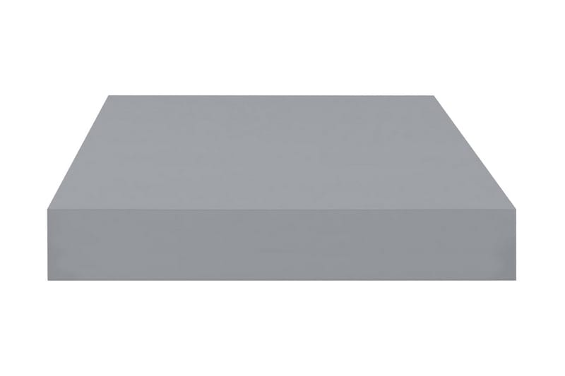 svævehylder 2 stk. 40x23x3,8 cm MDF grå - Grå - Væghylde & vægreol