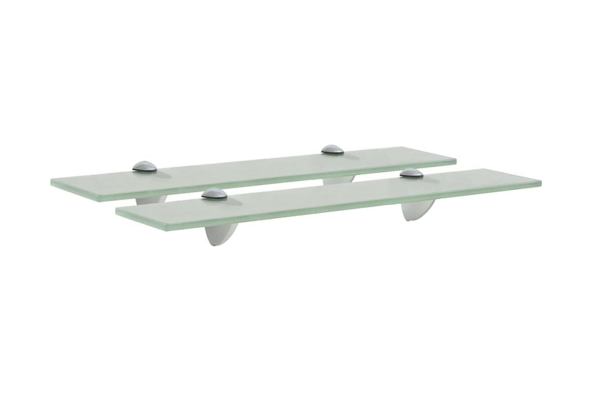 svævehylder 2 stk. 50 x 20 cm 8 mm glas - Gul - Opbevaring - Hylder & Reoler - Væghylde & vægreol