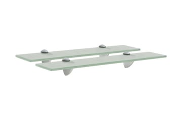svævehylder 2 stk. 50 x 20 cm 8 mm glas - Gul - Opbevaring - Hylder & Reoler - Væghylde & vægreol