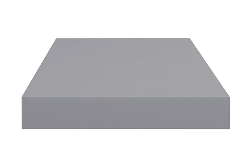 svævehylder 2 stk. 50x23x3,8 cm MDF grå - Grå - Opbevaring - Hylder & Reoler - Væghylde & vægreol