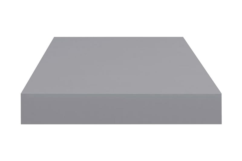 svævehylder 2 stk. 50x23x3,8 cm MDF grå - Grå - Væghylde & vægreol