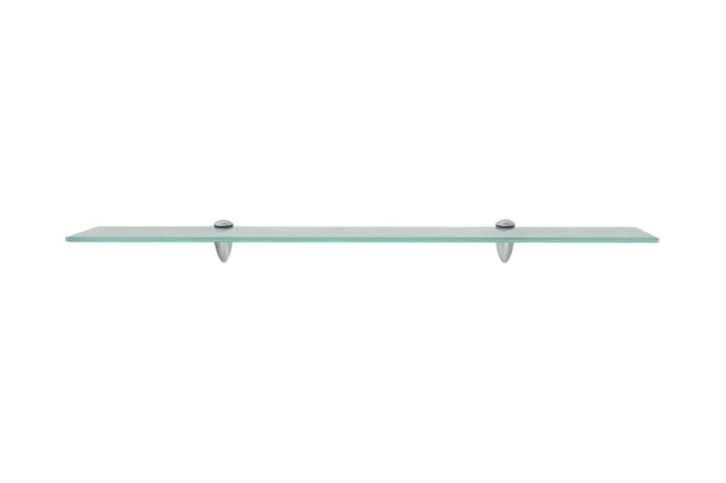 svævehylder 2 stk. 80 x 20 cm 8 mm glas - gennemsigtig - Opbevaring - Hylder & Reoler - Væghylde & vægreol