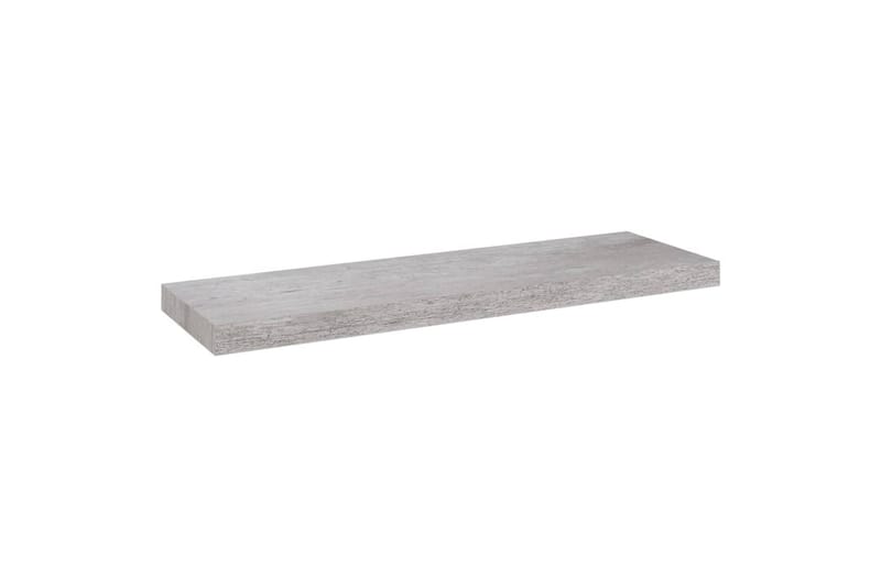 svævehylder 2 stk. 80x23,5x3,8 cm MDF betongrå - Grå - Væghylde & vægreol