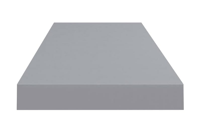 svævehylder 2 stk. 80x23,5x3,8 cm MDF grå - Grå - Væghylde & vægreol