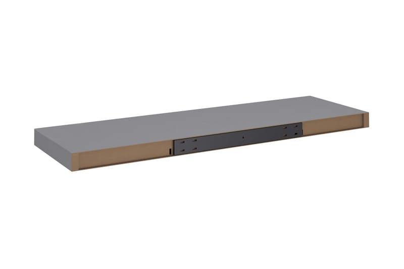 svævehylder 2 stk. 80x23,5x3,8 cm MDF grå - Grå - Opbevaring - Hylder & Reoler - Væghylde & vægreol