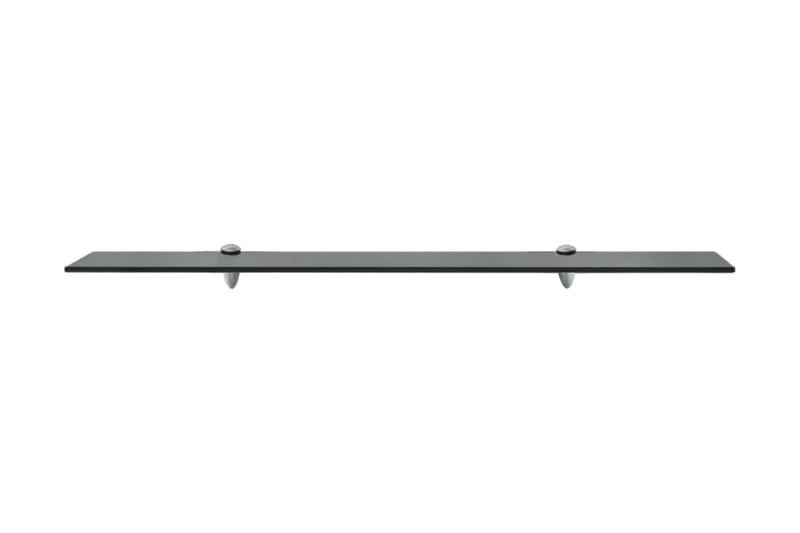 svævehylder 2 stk. 90 x 10 cm 8 mm glas - Sort - Opbevaring - Hylder & Reoler - Væghylde & vægreol
