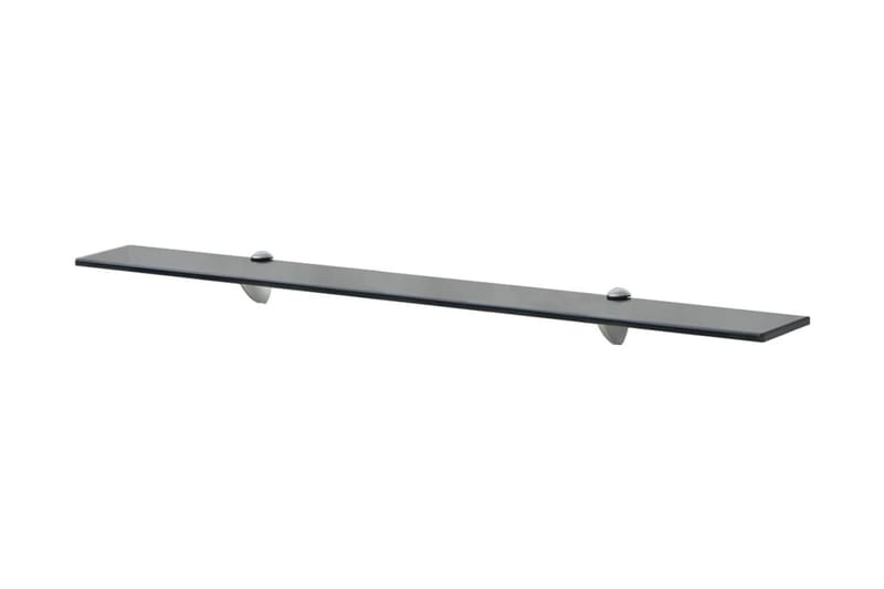 svævehylder 2 stk. 90 x 10 cm 8 mm glas - Sort - Opbevaring - Hylder & Reoler - Væghylde & vægreol