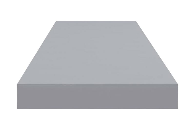 svævehylder 2 stk. 90x23,5x3,8 cm MDF grå - Grå - Væghylde & vægreol