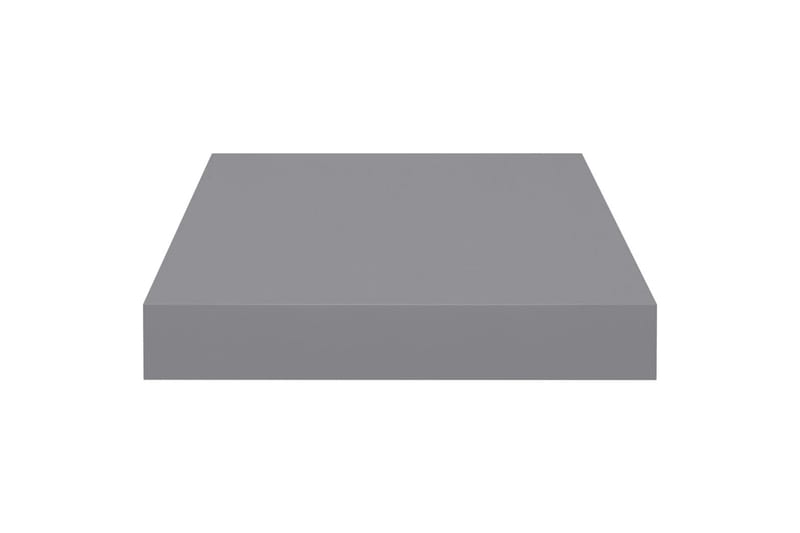 svævehylder 4 stk. 23x23,5x3,8 cm MDF grå - Grå - Væghylde & vægreol