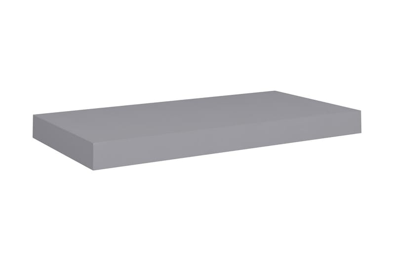 svævehylder 4 stk. 50x23x3,8 cm MDF grå - Grå - Opbevaring - Hylder & Reoler - Væghylde & vægreol