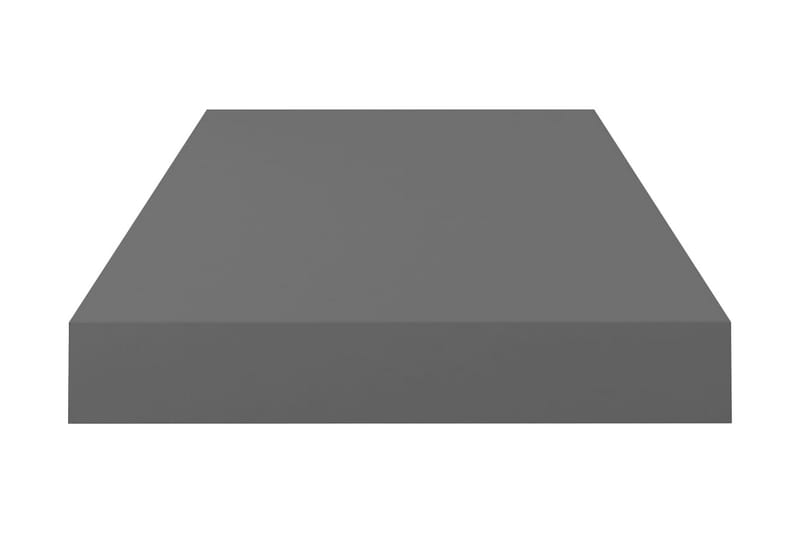 svævehylder 4 stk. 50x23x3,8 cm MDF gr�å højglans - Grå - Opbevaring - Hylder & Reoler - Væghylde & vægreol