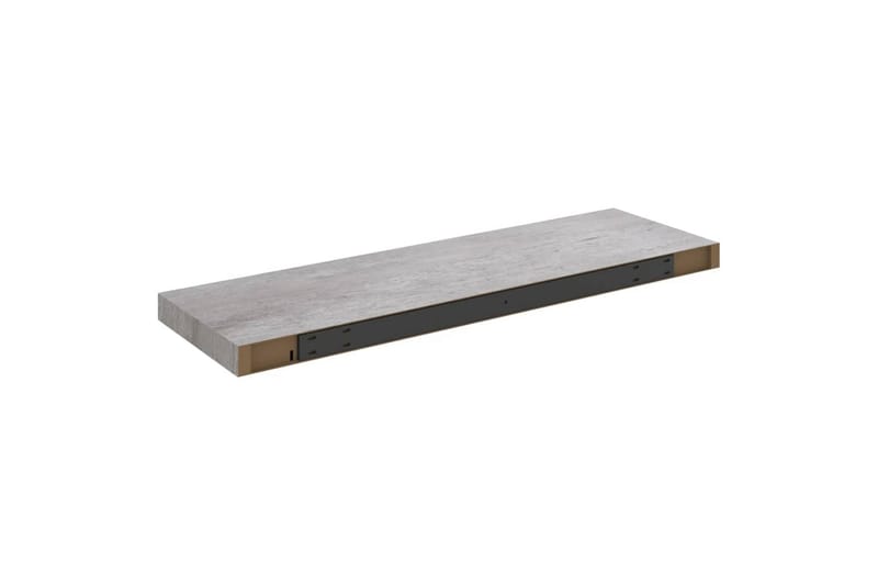 svævehylder 4 stk. 80x23,5x3,8 cm MDF betongrå - Grå - Opbevaring - Hylder & Reoler - Væghylde & vægreol