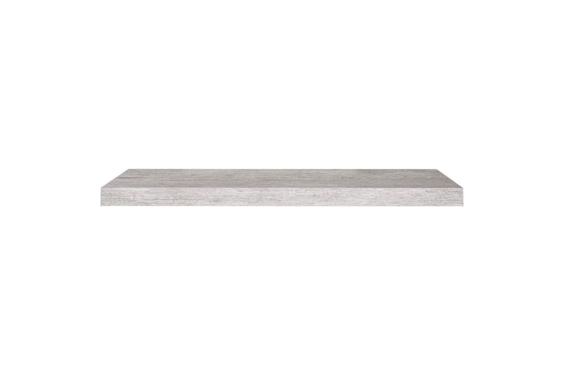 svævehylder 4 stk. 80x23,5x3,8 cm MDF betongrå - Grå - Opbevaring - Hylder & Reoler - Væghylde & vægreol
