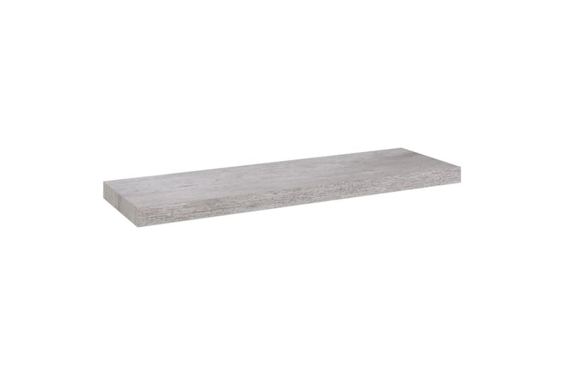 svævehylder 4 stk. 80x23,5x3,8 cm MDF betongrå - Grå - Væghylde & vægreol