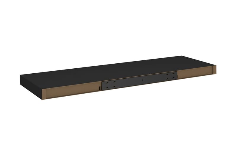 svævehylder 4 stk. 80x23,5x3,8 cm MDF sort - Sort - Opbevaring - Hylder & Reoler - Væghylde & vægreol