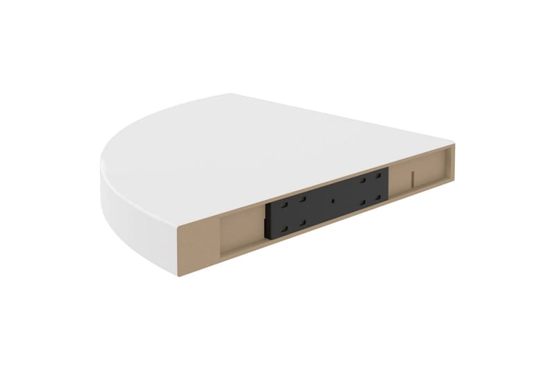 svævehylder til hjørne 4 stk. 35x35x3,8 cm MDF hvid - Hvid - Opbevaring - Hylder & Reoler - Væghylde & vægreol