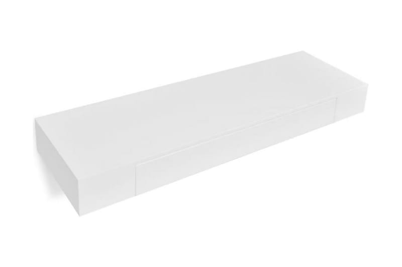 Svævende Væghylder Med Skuffer 2 Stk. 80 Cm Hvid - Hvid - Opbevaring - Hylder & Reoler - Væghylde & vægreol