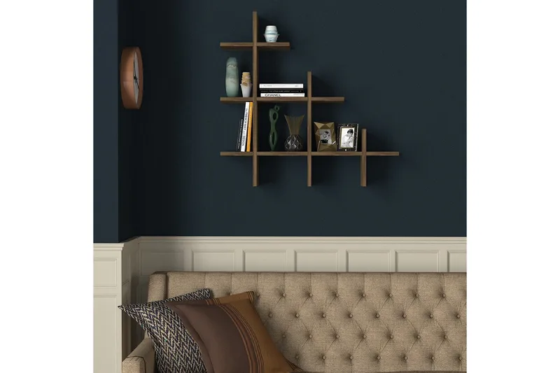 Tera Home bogreol - Valnød - Opbevaring - Hylder & Reoler - Væghylde & vægreol