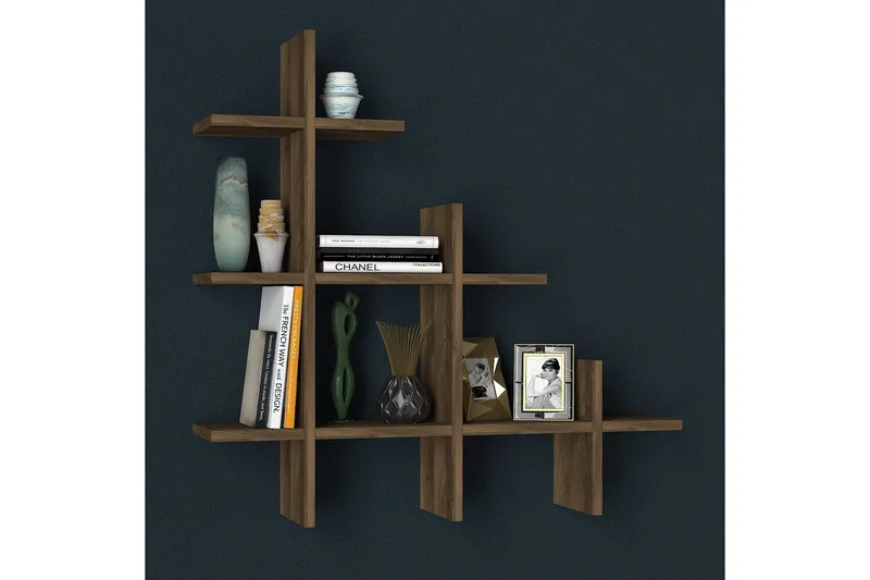 Tera Home bogreol - Valnød - Opbevaring - Hylder & Reoler - Væghylde & vægreol