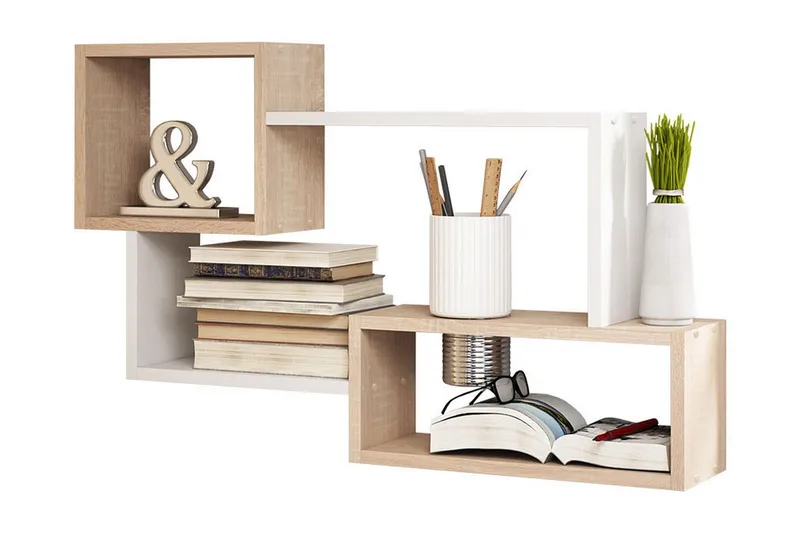 Trio Væghylde 87x18x54 cm - Opbevaring - Hylder & Reoler - Væghylde & vægreol